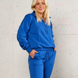 Highschool zip sweater - Royal blue