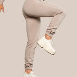 Highschool pant - Burnt sand (hvit logo)