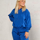 Highschool zip sweater - Royal blue