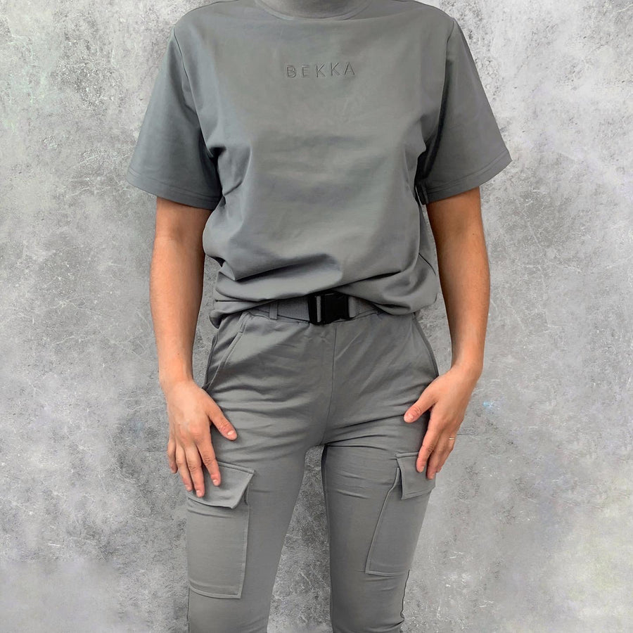 Soft cargo pant (m/belte) - gray (6293940732071)