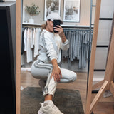 Sweat pant - White melange