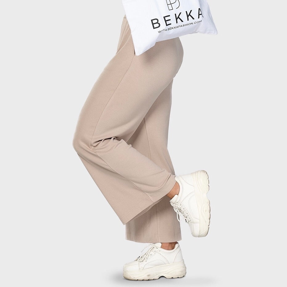 Rib pant - deep sand (6292700135591)