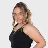 Rib tank top - black (6292760789159)