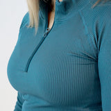 Seamless longsleeve - Petrol blue