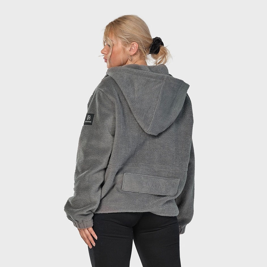 Fleece zip jacket - gray (6292524204199)