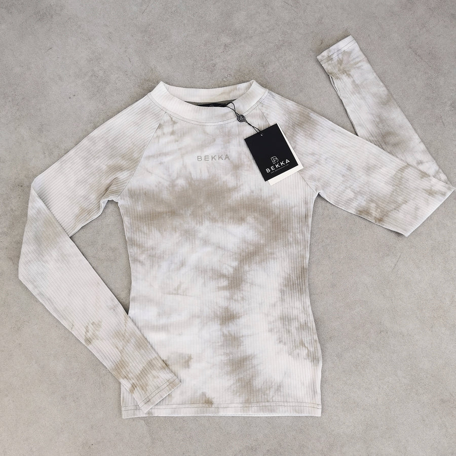 Tie dye RIBB longsleeve - Burnt sand