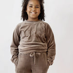 YOUNG Soft Velvet Pant - Faded Brown (6912012681383)