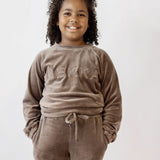YOUNG Soft Velvet Pant - Faded Brown (6912012681383)