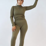 Seamless tights - Burnt olive