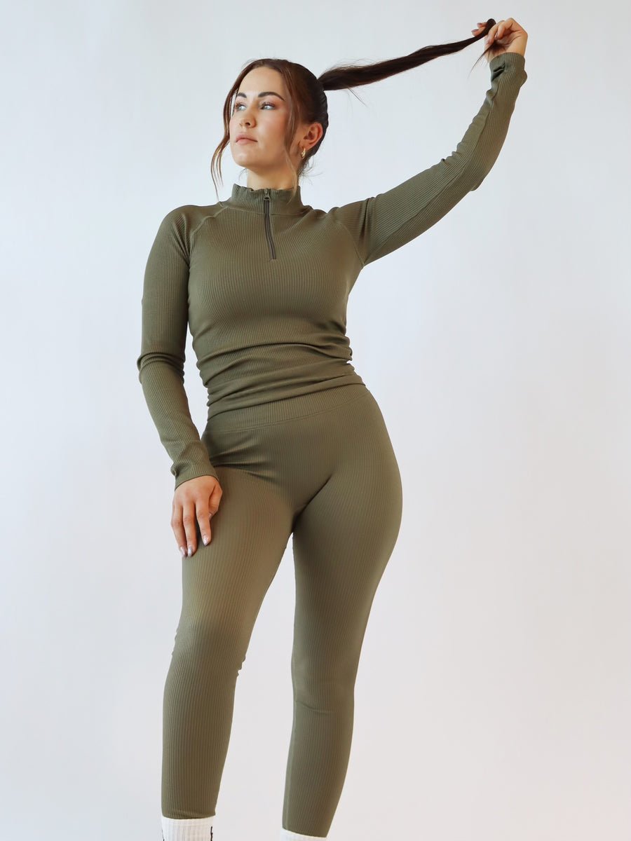 Seamless tights - Burnt olive