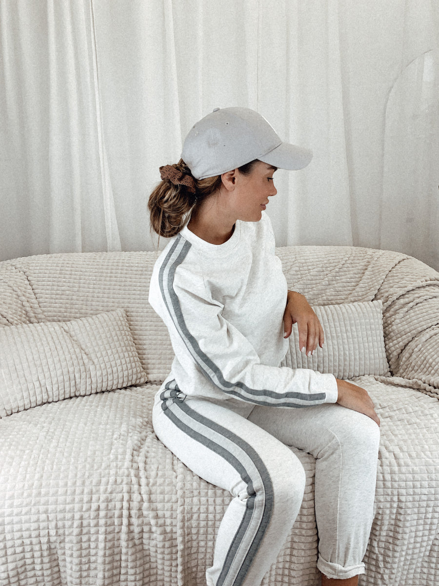 Sweat pant - White melange