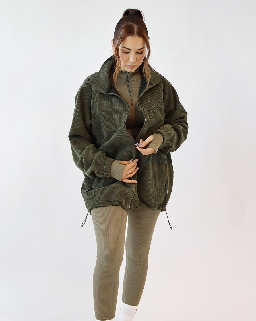 HIM&HER Cord jacket - Burnt olive