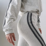 Sweat pant - White melange