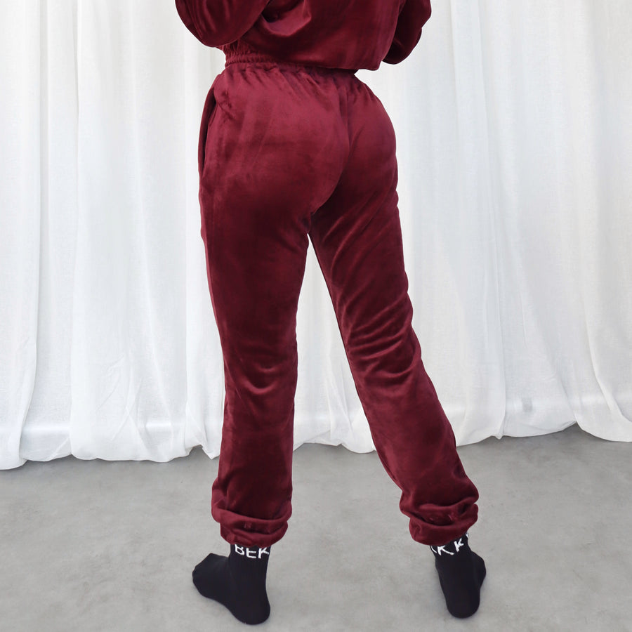 Soft velvet pant - Burgundy