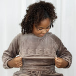 YOUNG Soft Velvet Sweater - Faded Brown (6912013140135)