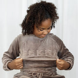 YOUNG Soft Velvet Sweater - Faded Brown (6912013140135)