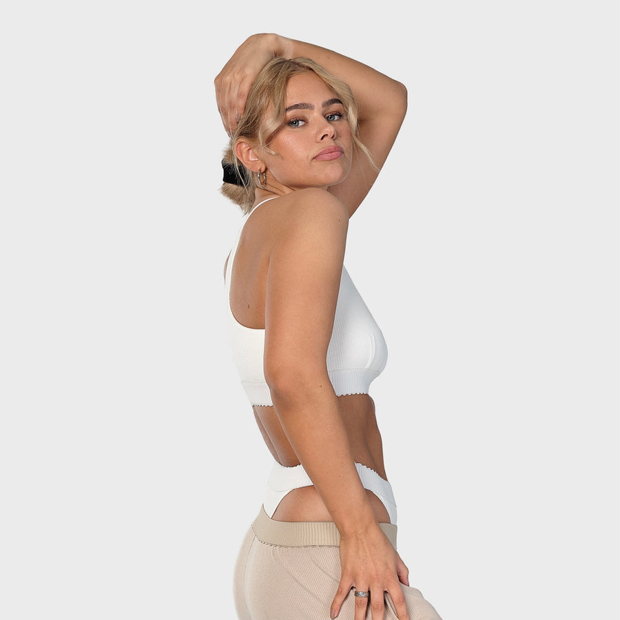 Rib string pantie - offwhite (6292749779111)