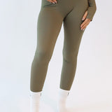 Seamless tights - Burnt olive