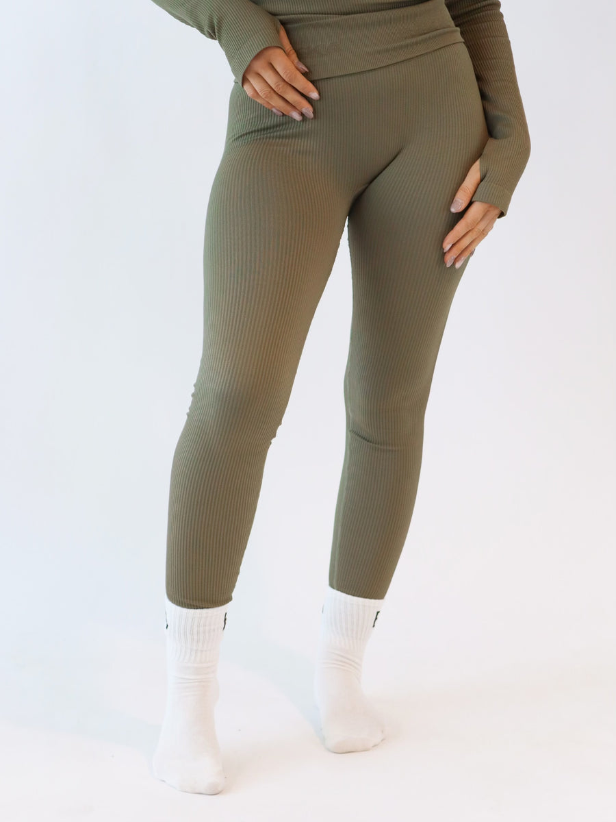 Seamless tights - Burnt olive