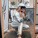 Sweat pant - White melange