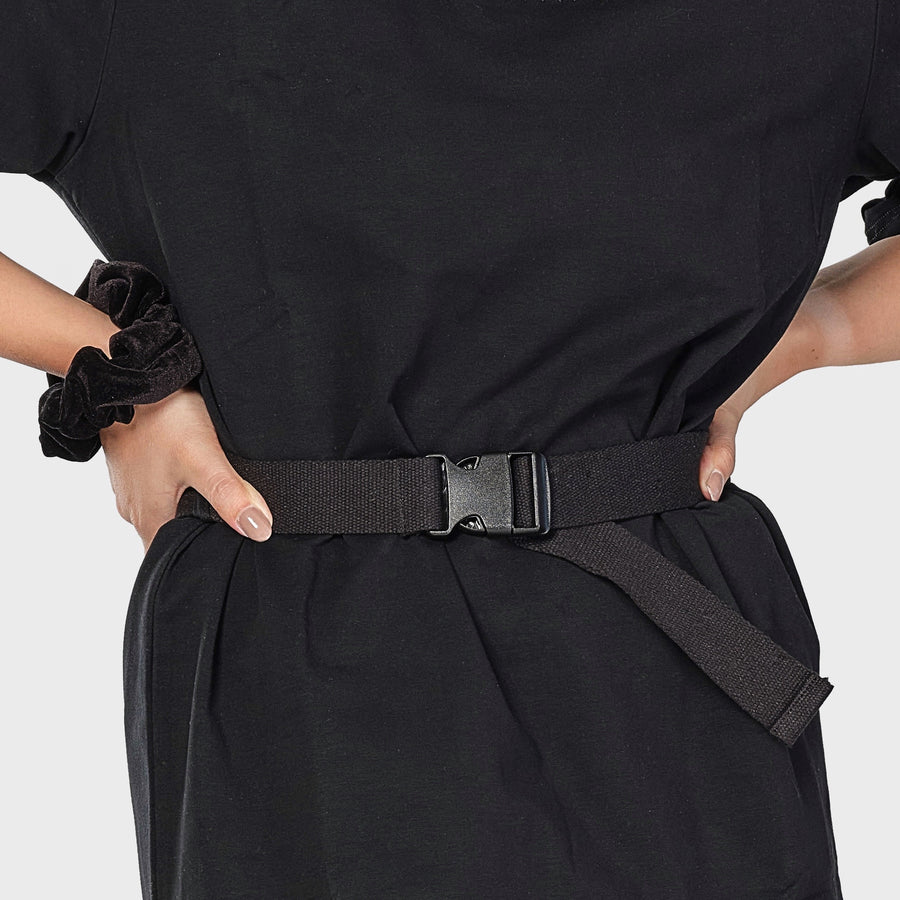 Buckle belt - black (6292431798439)