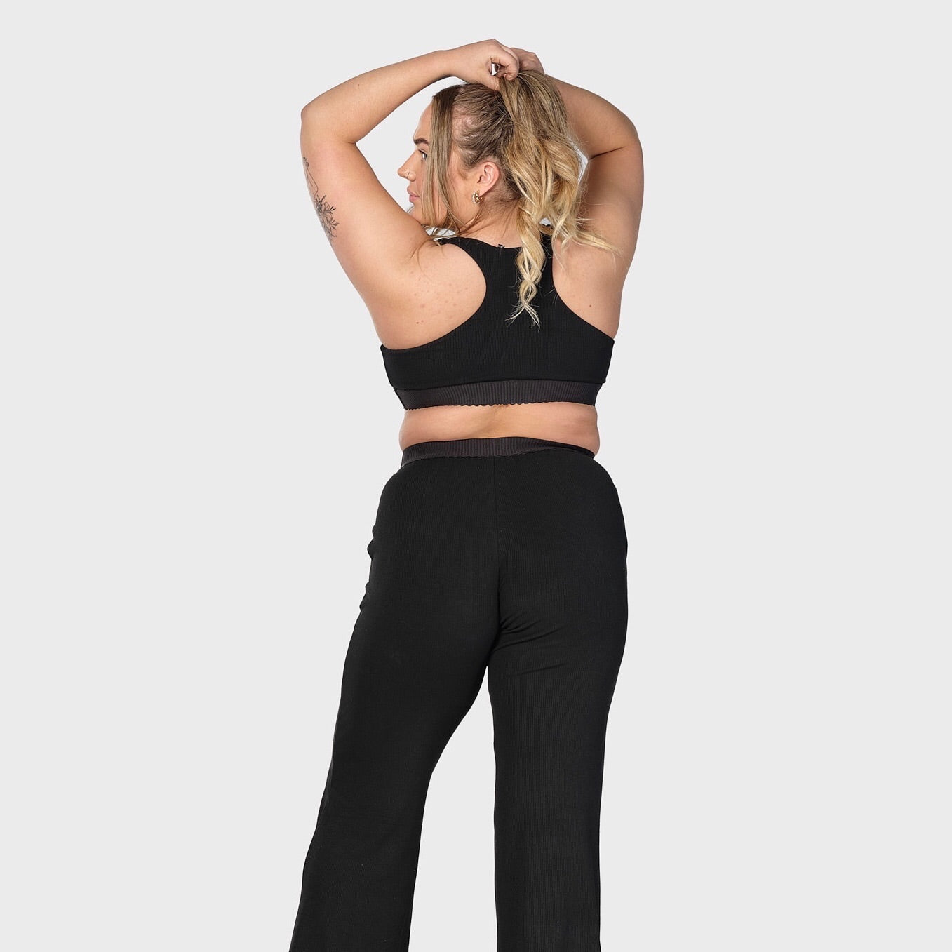Rib pant - black (6292694499495)