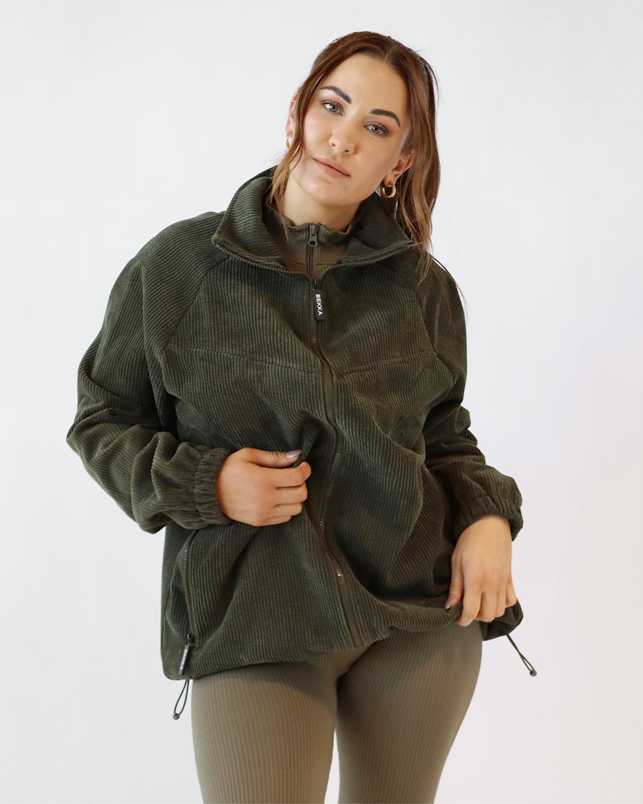 HIM&HER Cord jacket - Burnt olive