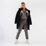 Chunky teddy coat - Black