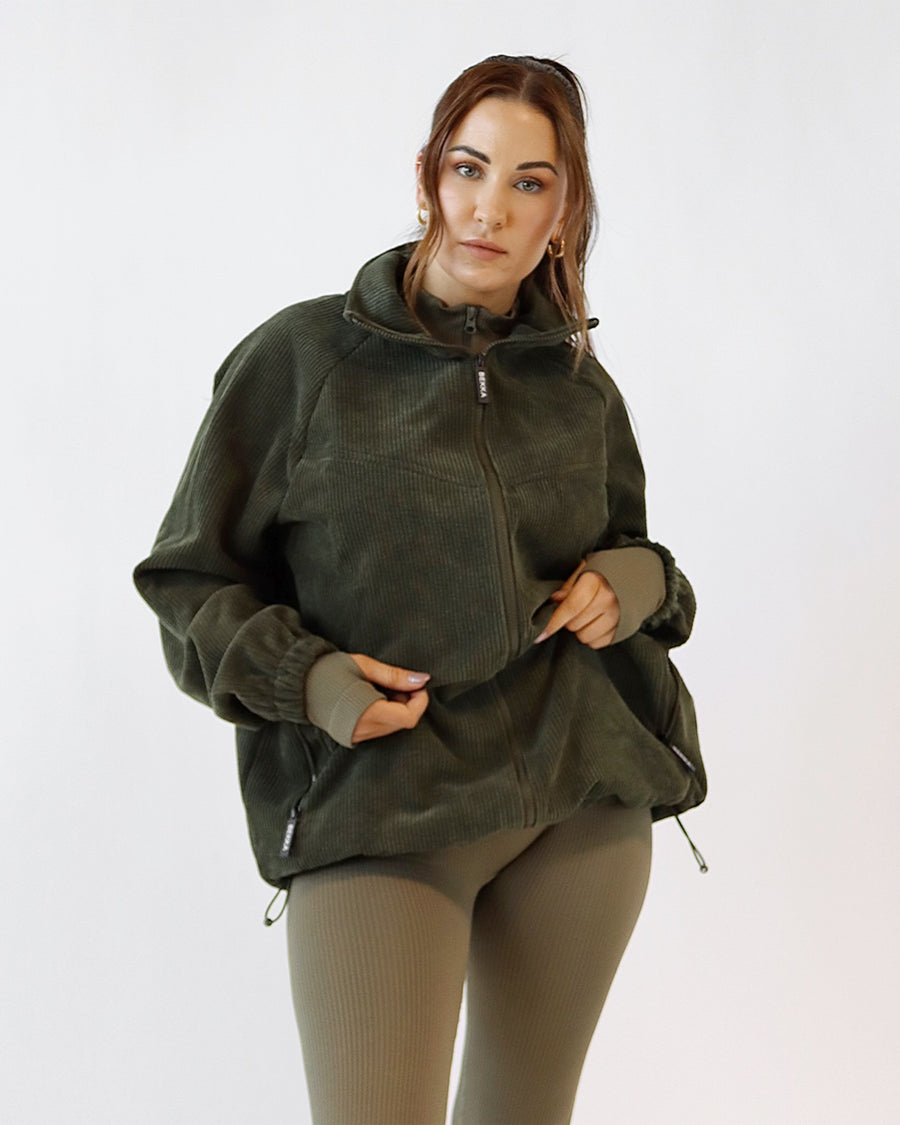 HIM&HER Cord jacket - Burnt olive