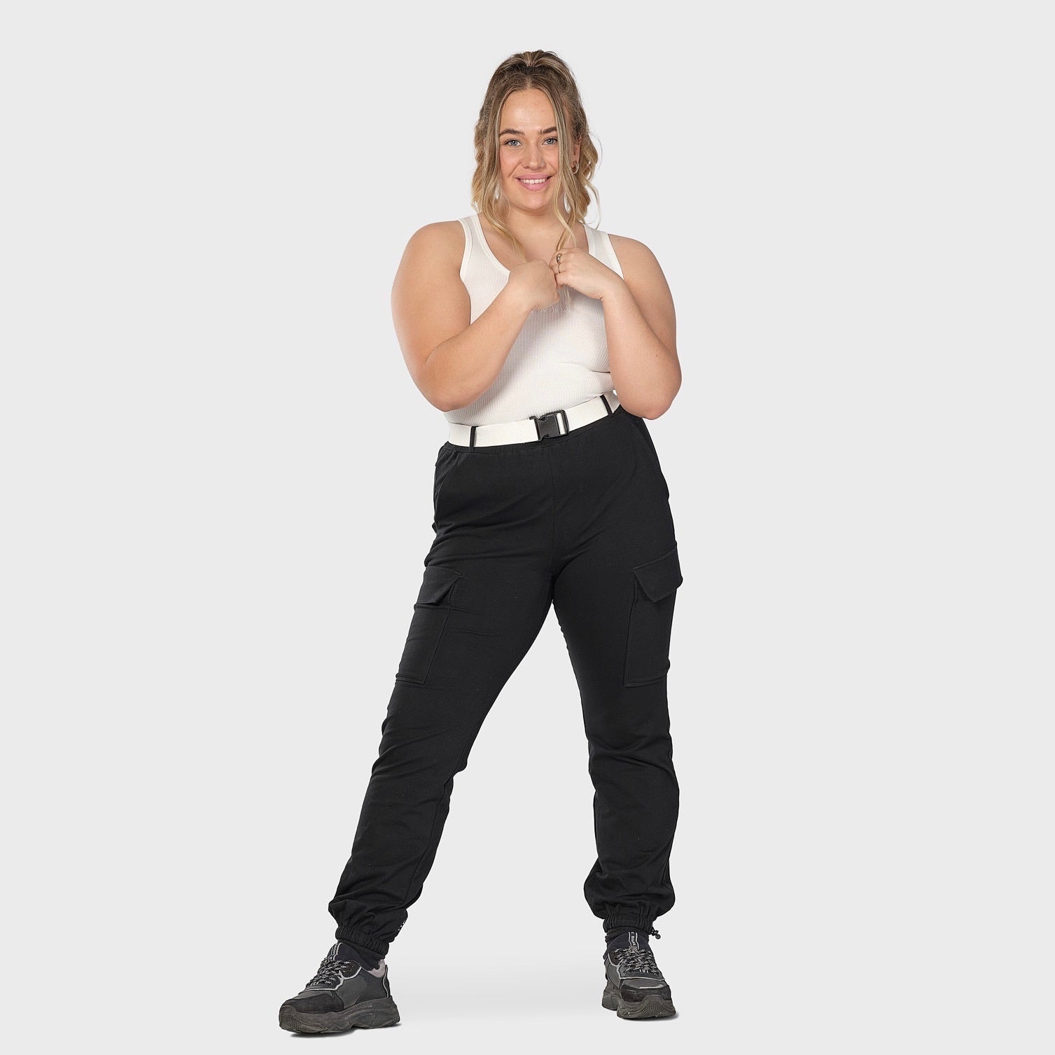 Rib tank top - offwhite (6292773765287)