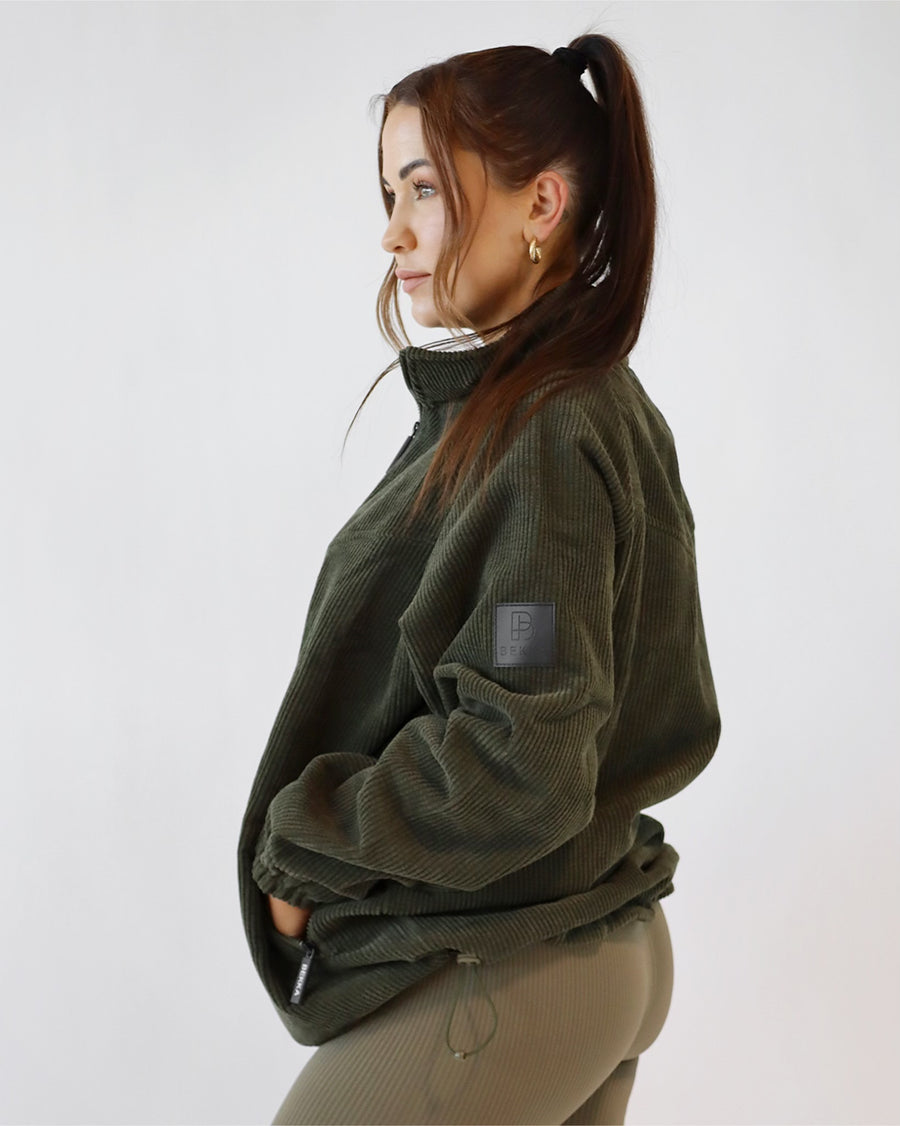 HIM&HER Cord jacket - Burnt olive