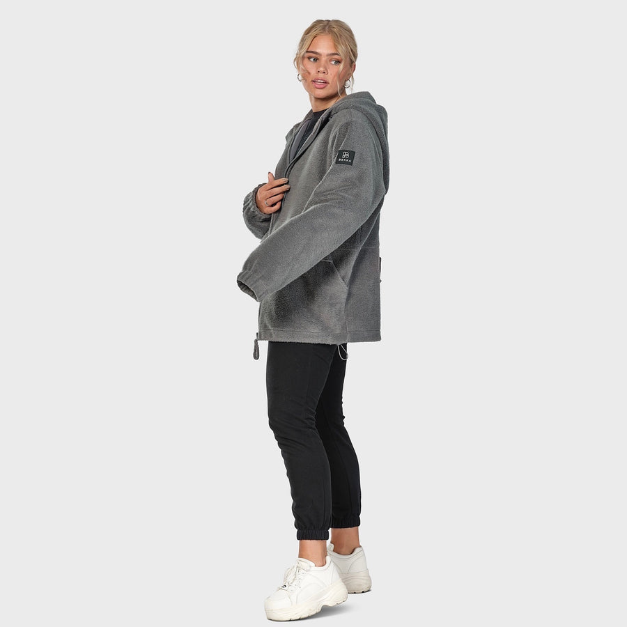 Fleece zip jacket - gray (6292524204199)