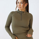 Seamless longsleeve - Burnt olive