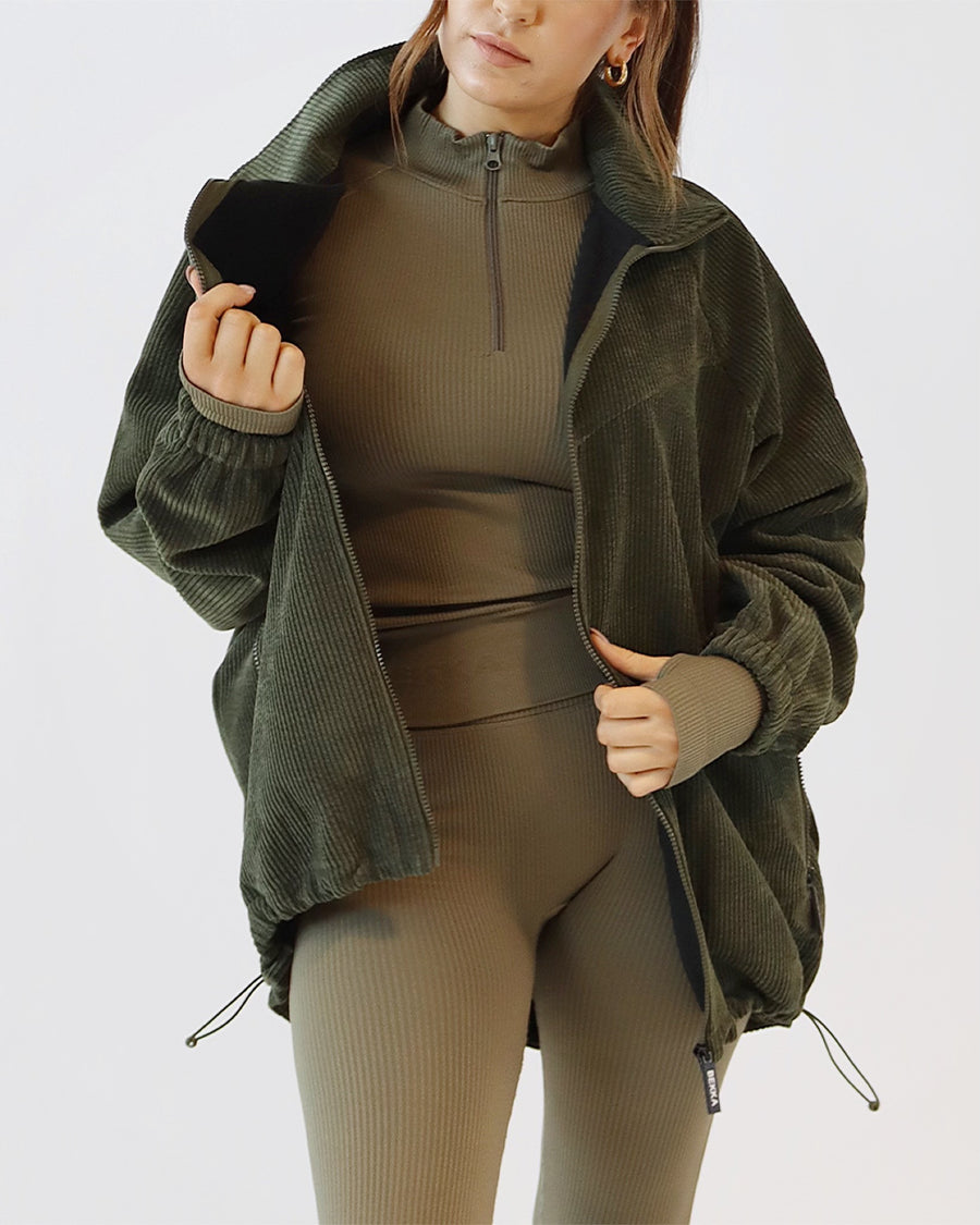 HIM&HER Cord jacket - Burnt olive