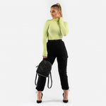 Soft cargo pant (m/belte) - black (6278943047847)