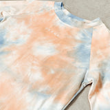 Tie dye longsleeve - Blue coral