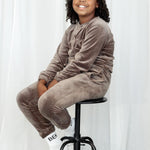 YOUNG Soft velvet pant - faded brown (6912012681383)