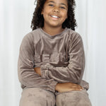 YOUNG Soft Velvet Sweater - Faded Brown (6912013140135)