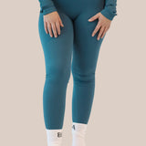 Seamless tights - Petrol blue