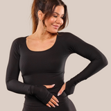 Athleisure longsleeve - Faded black