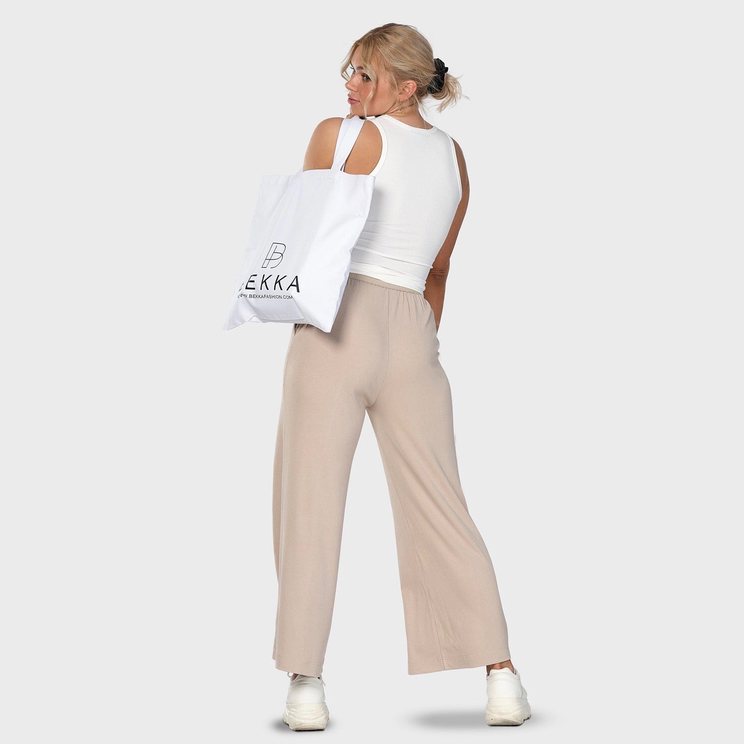 Rib pant - deep sand (6292700135591)