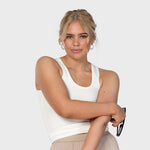 Rib tank top - offwhite (6292773765287)