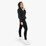 Logo zip hoodie - black AOP (6278743818407)