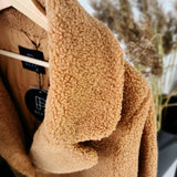 Chunky teddy coat - Honey