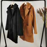 Chunky teddy coat - Black