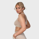 Rib underwear top - deep sand (6292797620391)