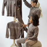 YOUNG Soft Velvet Sweater - Faded Brown (6912013140135)