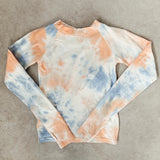Tie dye longsleeve - Blue coral