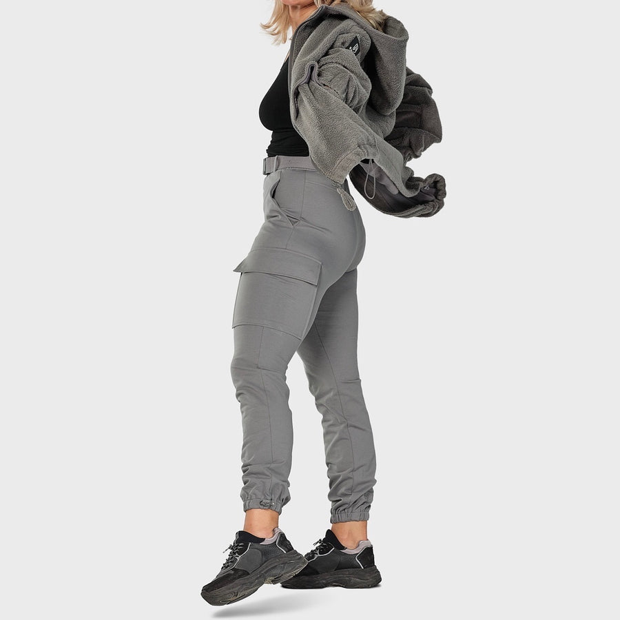 Soft cargo pant (m/belte) - gray (6293940732071)