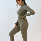 Seamless tights - Burnt olive
